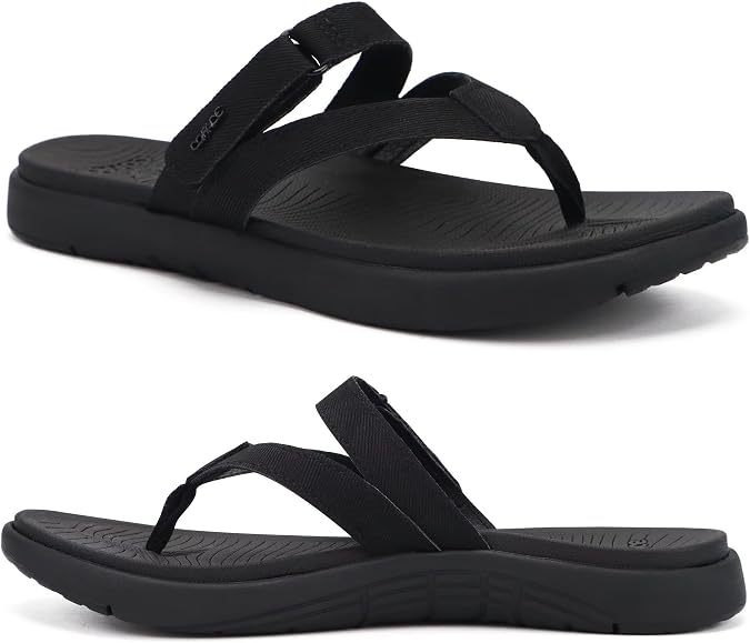COFACE Womens Orthopedic Flip Flops Arch Support Yoga Walking Thong Sandals