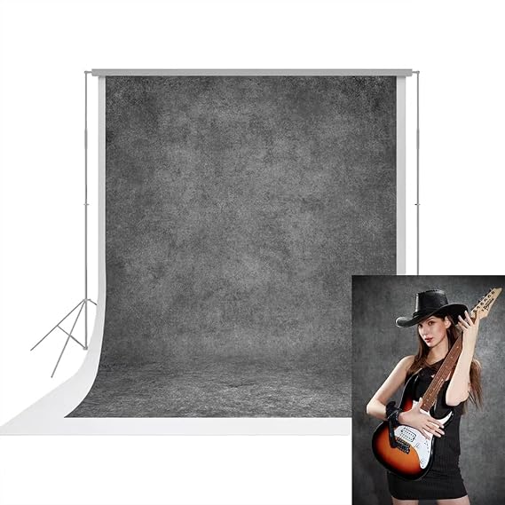UrcTepics 6x8ft Grey Photo Backdrop, Background for Photography