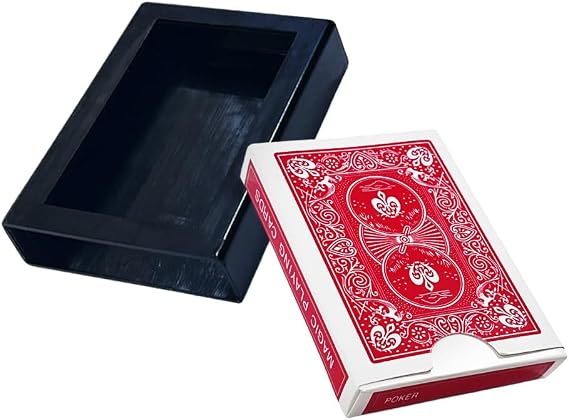 Disappearing Deck(1P) Magician's Vanishing Deck Disappearing Appearing Gimmick Cards Case Easy to Learn Mentalism and Baffling Illusion Close Up Magic Trick