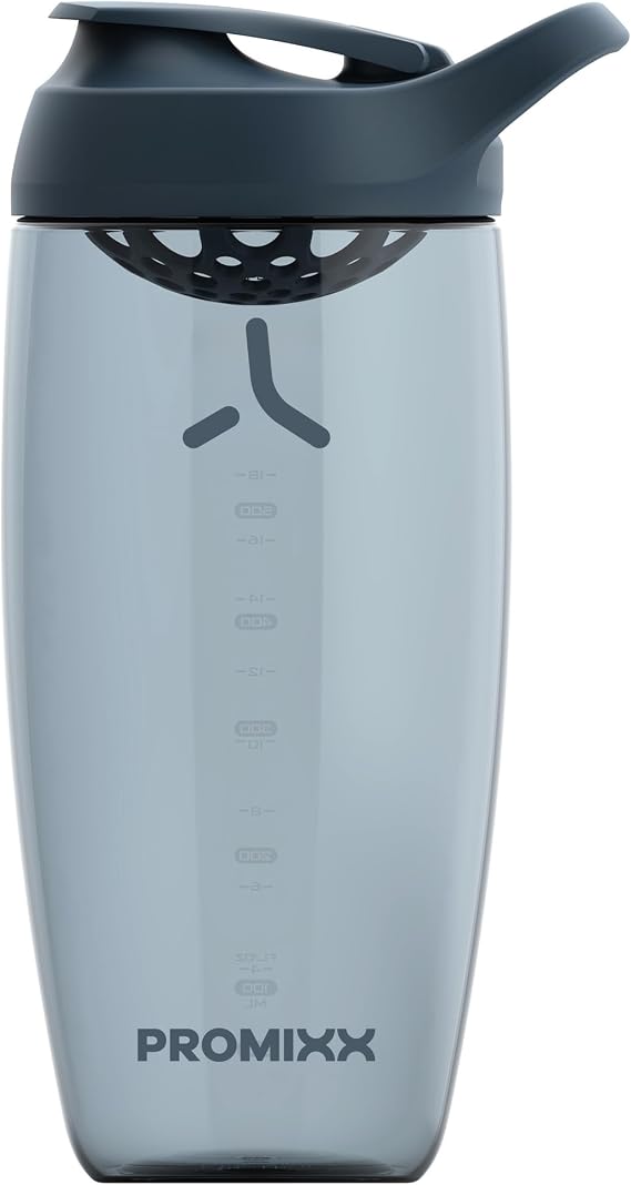 PROMIXX Pursuit Protein Shaker Bottle 700ml, Ecozen, Midnight Blue