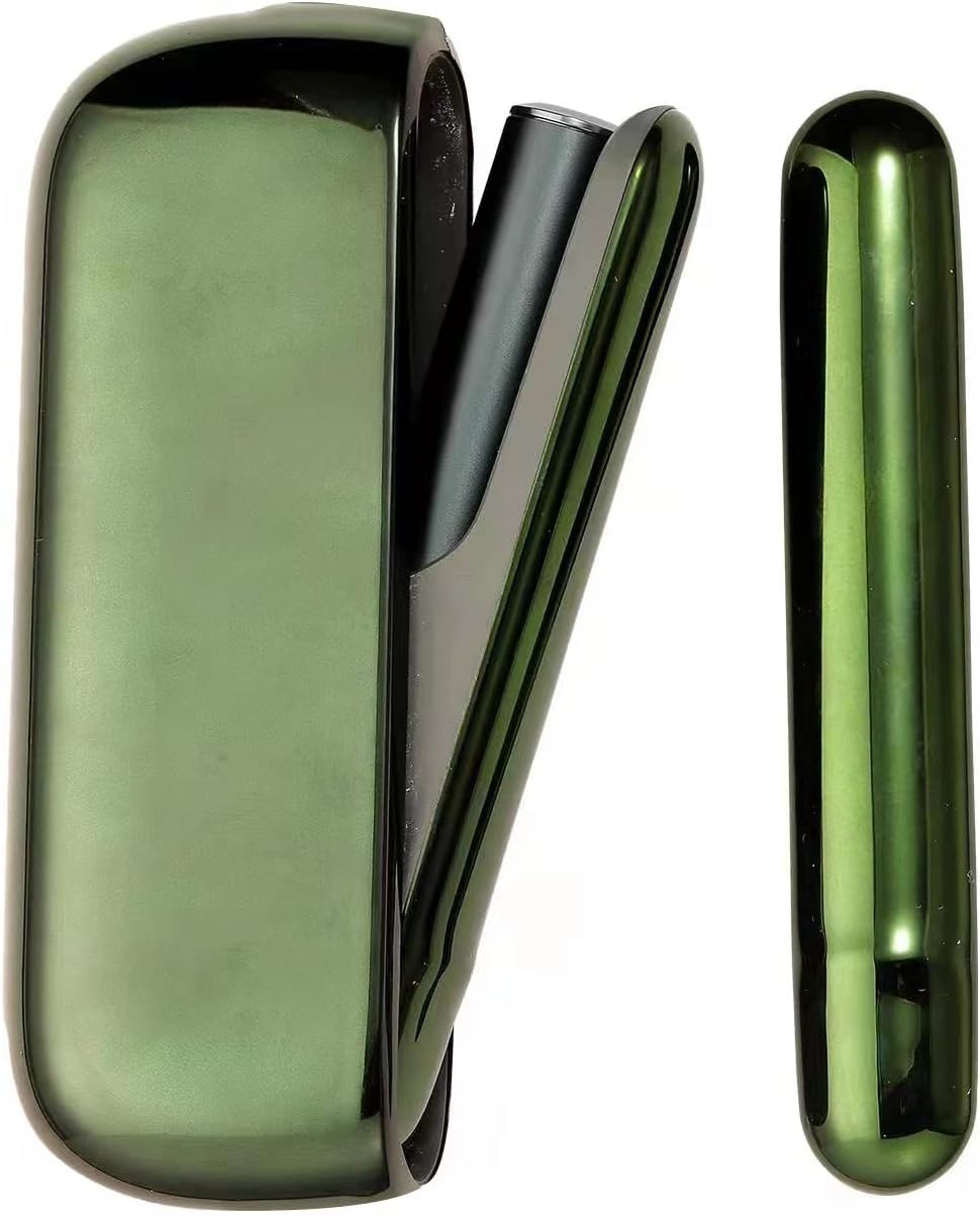 Vimili Electroplated Case  Door Cover Set for IQOS ILUMA & IQOS ILUMA Green, green, Japanese