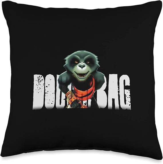Douchebag Throw Pillow