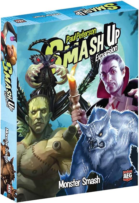 AEG Smash Up: Monster Smash Expansion | Action-Packed Family Card Game | Giant Ants, Mad Scientists, Vampires, Werewolves | 2-4 Players | Ages 14