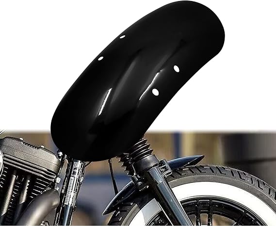 Motorcycle Short Front Fender Mudguard Fit for Harley Sportster Forty Eight XL1200X 2010-2020 Gloss Black