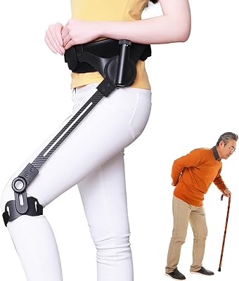 Walkers Lower Limb Assistance Bionic,Biomimetic Body Strength Walking Assistance,Mobility Walking Aid for Stroke Hemiplegia,3-Speed Force Adjustment,Simple and Practical,for Elderly People LeSize:M