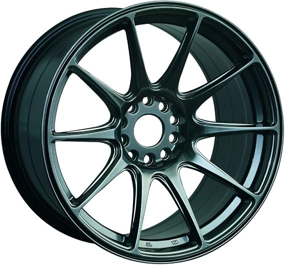 527 Rim 17X7.5 5X100/5X114.3 Offset 40 Hyper Black (Quantity of 1)