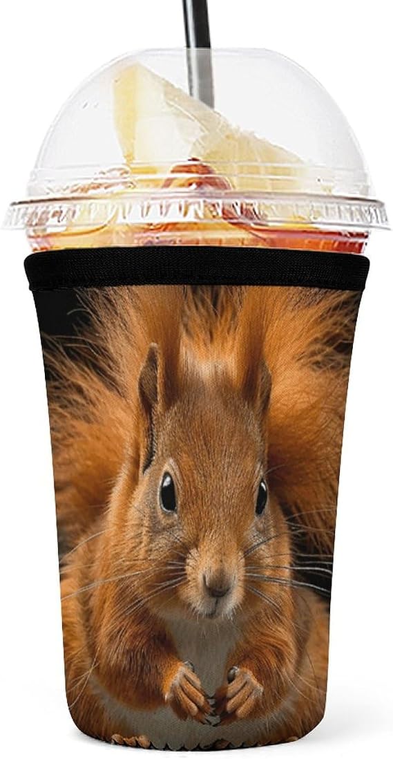 Reusable Sleeve for Iced Coffee Cups,Sitting on A Branch Neoprene Coffee Coolies Sleeves Insulator Coffee Sleeve Can Cooler Covers,Insulated Bottle Coolers for Iced&Hot Drinks