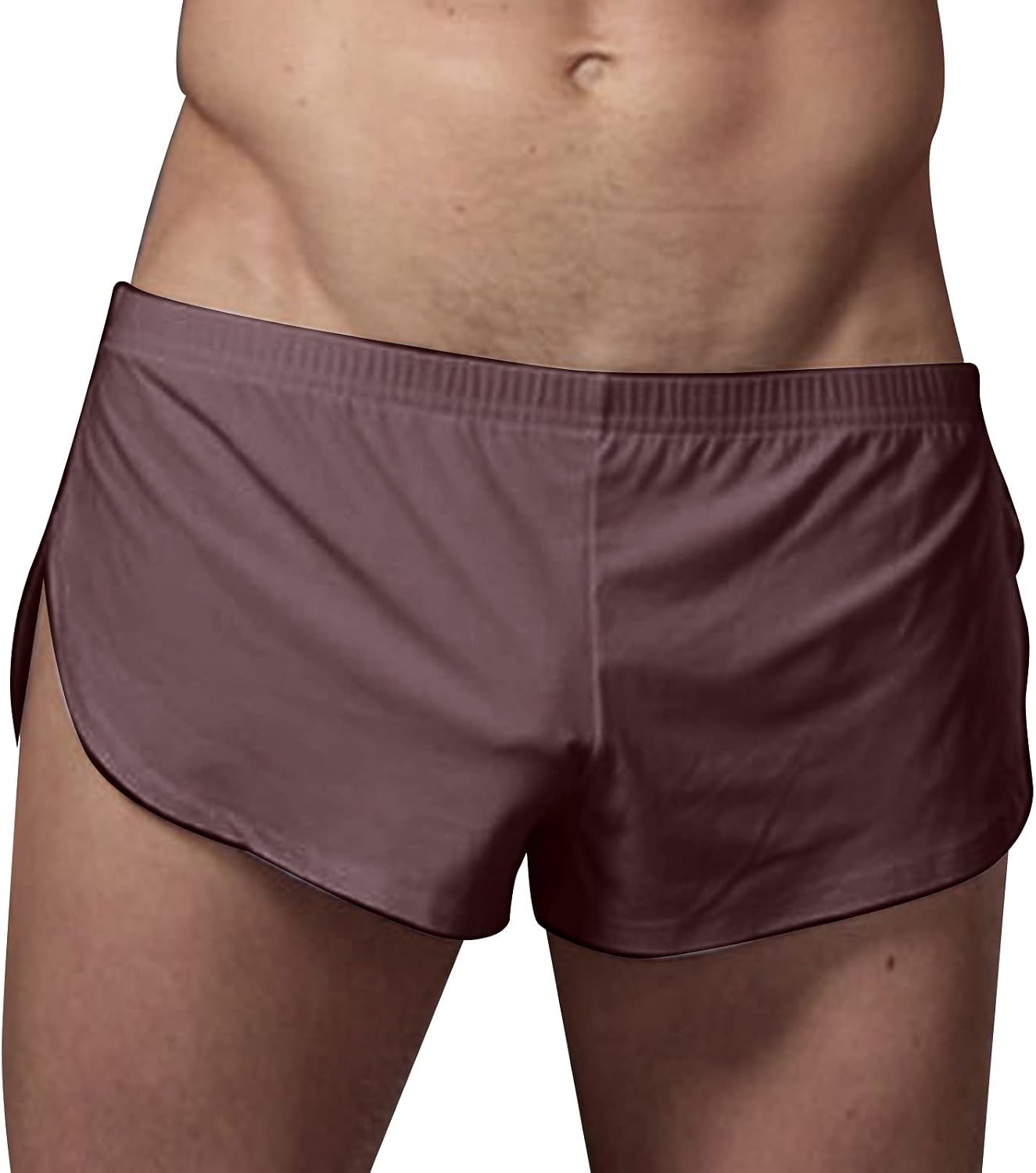 Mens Mesh Booty Shorts 3 Inch Sexy Smooth Lounge Active Shorts Ranger Panties