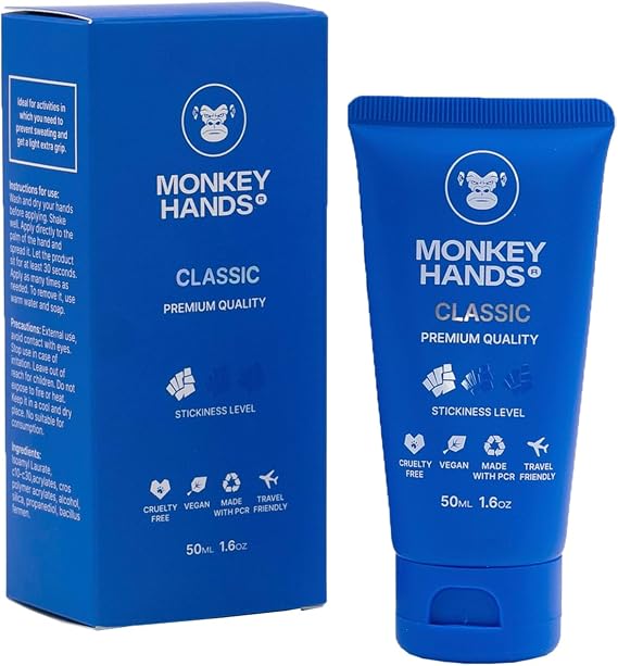 MonkeyHands Gel Grip – High-Performance Grip Aid for Dry Hands for Pole Dance, Gymnastics, Calisthenics | Vegan, Skin-Friendly | Rings, Parkour, Tennis, Padel