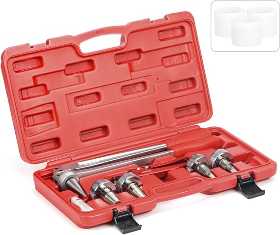 PEX-A Expander Tool Kit with 3/8,1/2,3/4 and 1 in. Expansion Heads,PEX Cutter and 25pcs 1 in. Expansion Rings