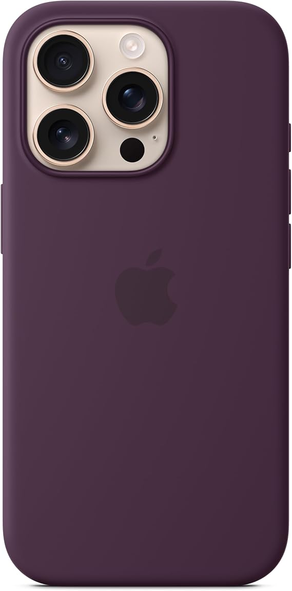 Apple iPhone 16 Pro Silicone Case with MagSafe - Plum ​​​​​​​