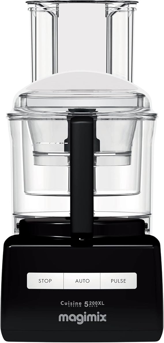 Magimix 5200XL Food Processor - Multifunctional 7 in 1 Food Preparation, 3.6L BPA-Free Bowl, Professional Quality Ultra-Sharp Blades, Quiet Energy Efficient 1100W Motor - Black