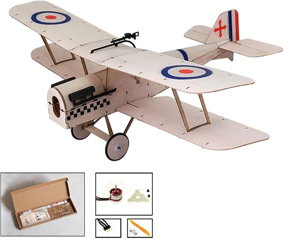 DW Hobby Balsa Wood Airplane Kit Micro 3 CH s.e.5a (K0402)