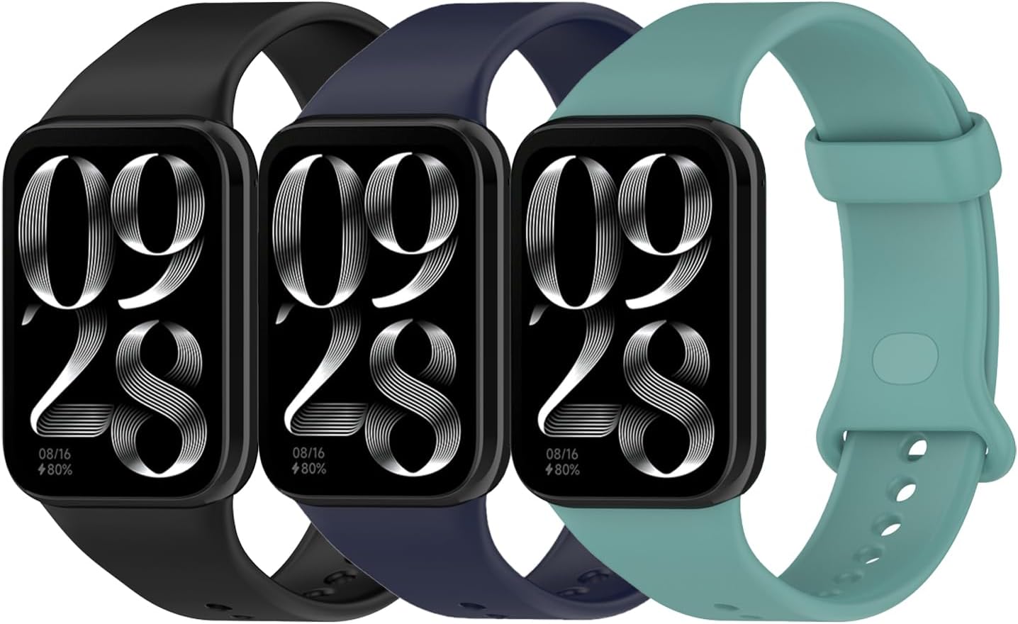 ExtraFortunato Xiaomi Mi Smart Band 9 Pro / 8 Pro / Redmi Watch 4 / Redmi Watch 5 Replacement Band, Silicone Band, Soft