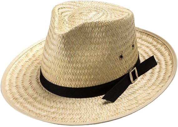 Sunset Straw Hats Sun Hat, Amish-Made Classic Design with Pinched Front, Men's Adult