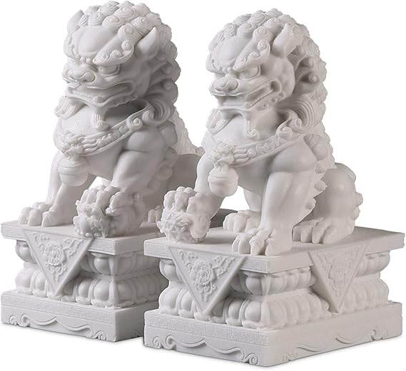 Foo Dogs Statues Pair Guardian Lions [Energy Class A]