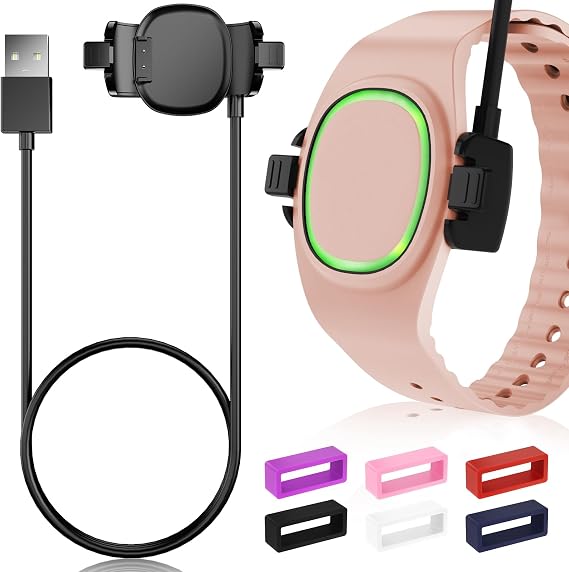 Kuaguozhe Compatible with Disney-Magic Band Plus Charger, 3.3ft Replacement Charger Only Compatible with Disney-Magic Band+, Black