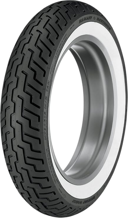 Dunlop Harley-Davidson D402 Front Motorcycle Tire MT90B-16 (72H) Wide White Wall - Fits: Harley-Davidson CVO Dyna Fat Bob FXDFSE 2009-2010