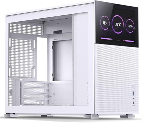 JONSBO D31 MESH Screen mATX Case Tempered Glass White