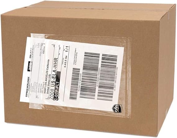 500 Pack UPS Label Pouches 6.5 x 10| Packing List Envelope | Commercial Grade UPS Pouches | Shipping Label Pouches | Mailing Pouches | UPS Pouches | UPS Label Pouch | Labels for Storage Bins