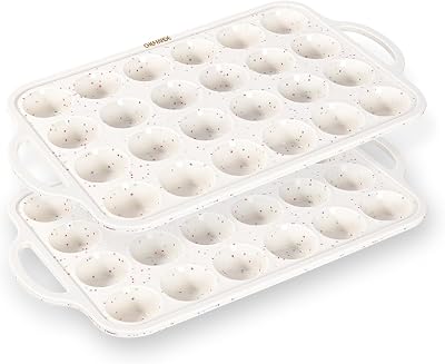 CHEFMADE Silicone Muffin Pan for Baking with Metal Reinforced Frame, 24 Cup Regular Size Cupcake Pan, BPA Free Silicone Muffin Tray, Cupcake Baking Pan Molds for Oven Dishwasher Safe