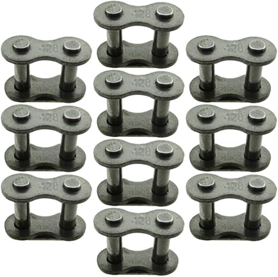 Motor 428 Chain Repair Kit MR Link Clips For 50cc 70cc 90cc 110cc 125cc 150cc ATV Quads Go Kart Moped Scooters(50 pcs)