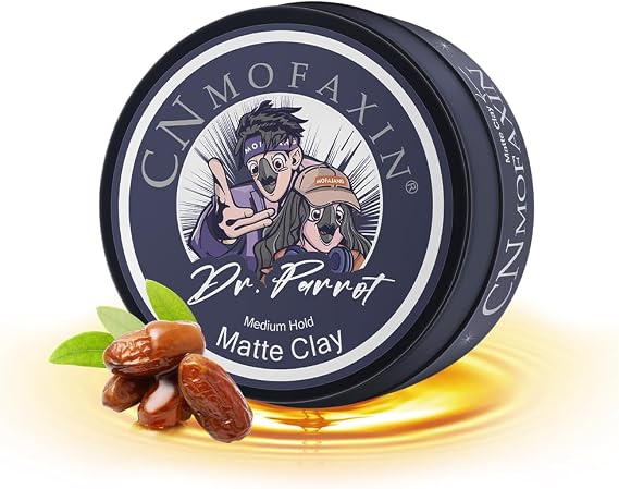 Medium Hold Matte Clay 100g, Long Lasting Hair Wax for Men & Women, Natural Matte Finish Styling Clay with Nourishing Oils, Easy to Wash Off, For Textured Looks & Daily Use
