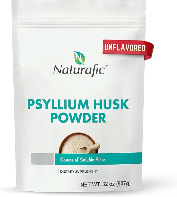 Psyllium Husk Powder Unflavored Digestive Fiber Supplement for Bowel Regularity & Gut Health Non-GMO, Gluten-Free, Vegan, Keto Friendly 32oz