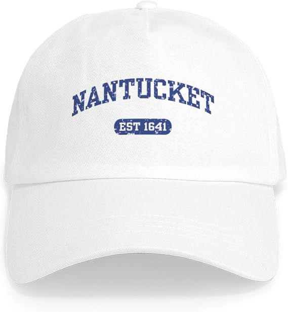 CafePress Nantucket EST 1641 Cap Adjustable Baseball Cap