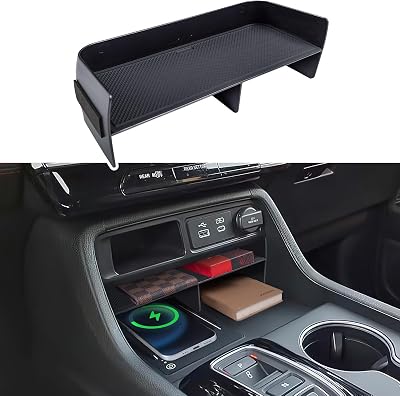 Upgraded Center Console Organizer for 2023-2025 2026 Honda Pilot2026 Honda Passport Accessories ABS Plastic Material Insert Divider Storage Box Car Accessories Not fit for 2017-2026 Ridgeline