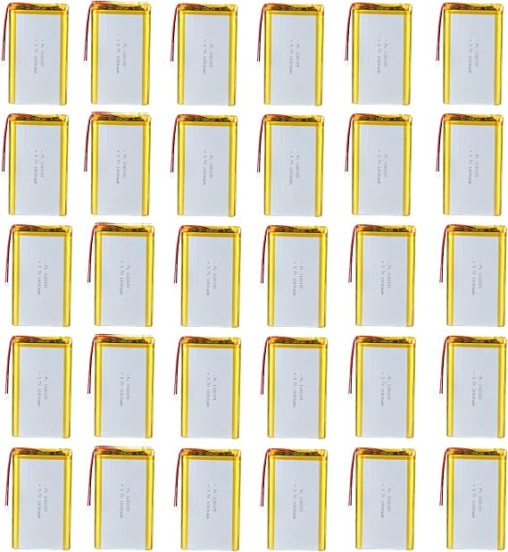 30X 3.7V 10000mAh 1160100 Lipo Battery Rechargeable Lithium Polymer ion Battery with PH2.0mm JST Connector
