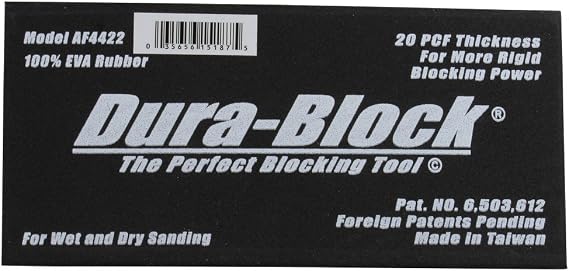 Dura-Block AF4422 Hook & Loop Black Scruff Pad