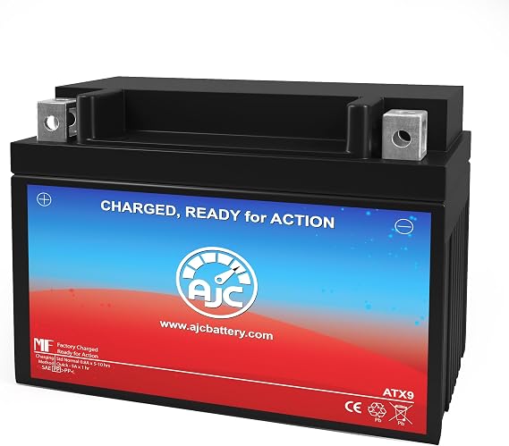 AJC Battery Compatible with Kawasaki KLR650 Adventure 650CC Motorcycle Battery (2023)