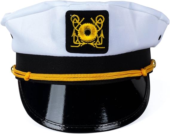 Tigerdoe Yacht Captain Hat and Sailor Hat & Aviator Sunglasses Sailor Costume