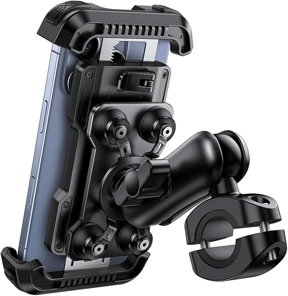Lamicall Motorcycle Phone Mount Holder with Dual Vibration Dampener