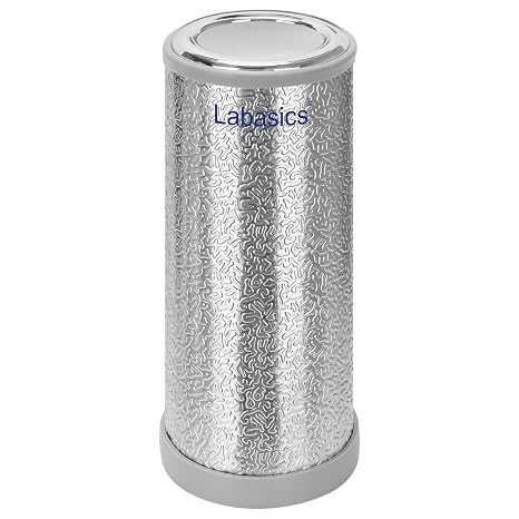 Labasics Lab Dewar Flask, High Borosilicate Glass Vacuum Silvered Liner, Tall Flask, 350 ml Capacities, Ideal for Dry Ice and Liquid Nitrogen Storage