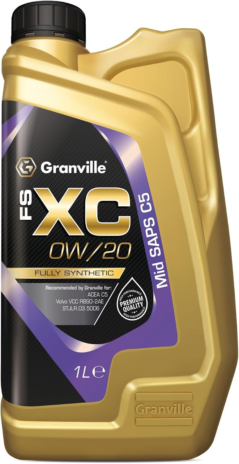 Granville FS-XC 0W20 Fully Synthetic Engine Oil – 1L | Engine Lubrication Oil | ACEA C5 –VCC RBS0-2AE | Superior Fuel Economy & High Performance Lubrication