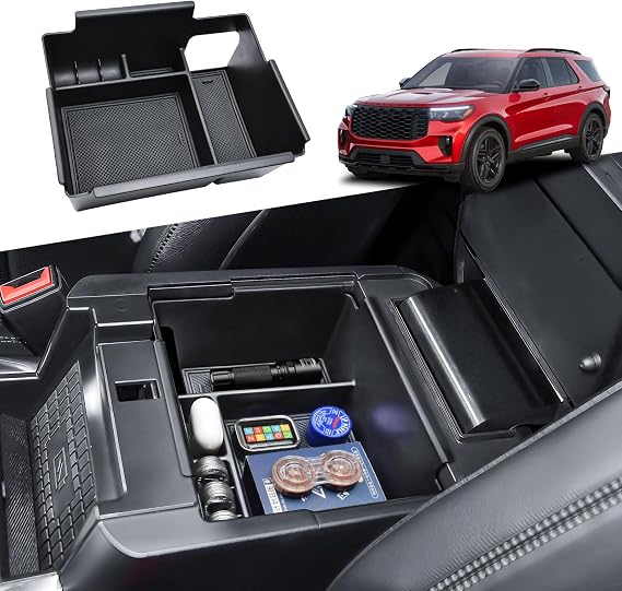 RUNROAD Center Console Organizer For 2020-2026 Ford Explorer Accessories