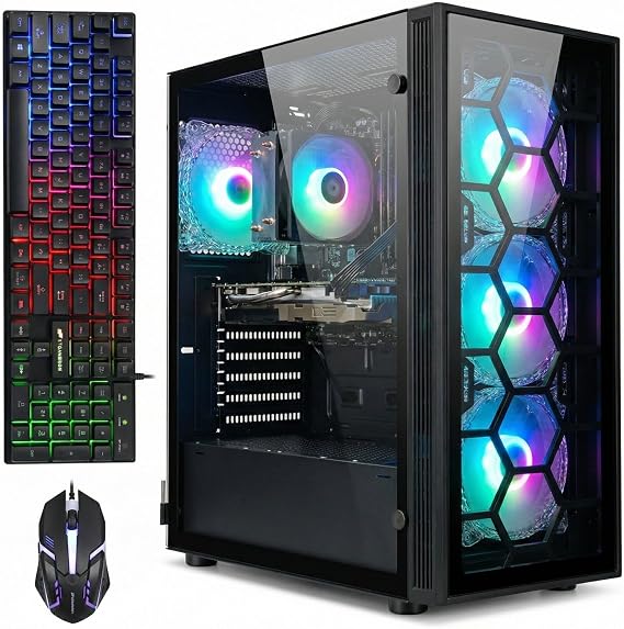 STGAubron Gaming PC Desktop,Core I7,RTX 2060 Super 8G,32G RAM,1TB SSD
