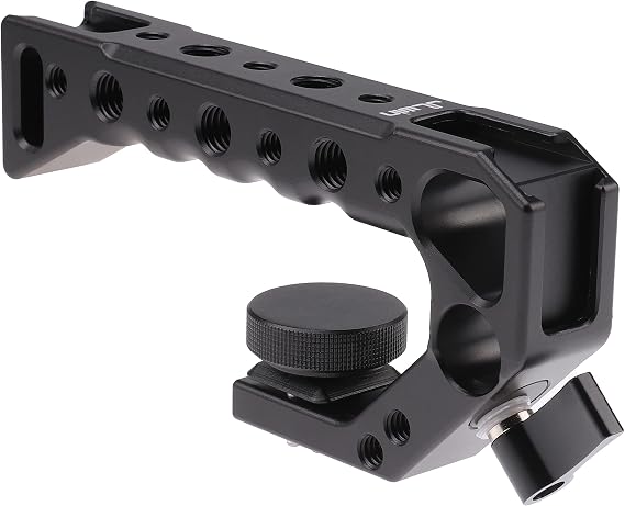 Foto4easy Camera Top Handle Grip with Cold Shoe Mount for DSLR Camera Cage Video Black