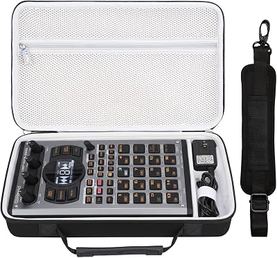 Case for SP-404MKII Creative Sampler and Effector, Travel Carrying Bag for SP-404MK2  SP-404  SP-404SX  SP-404A  Soundswitch Control One Black