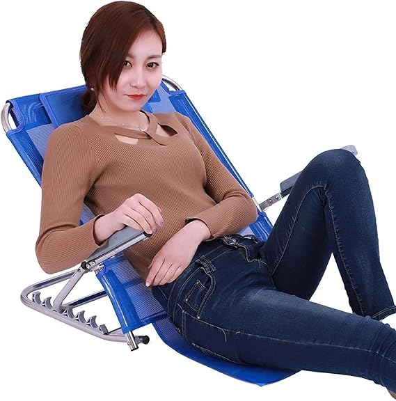 Adjustable Bed Backrest Support Chair with Stainless Steel Frame, Breathable Mesh, 6-Position Recliner for Elderly & Bedridden