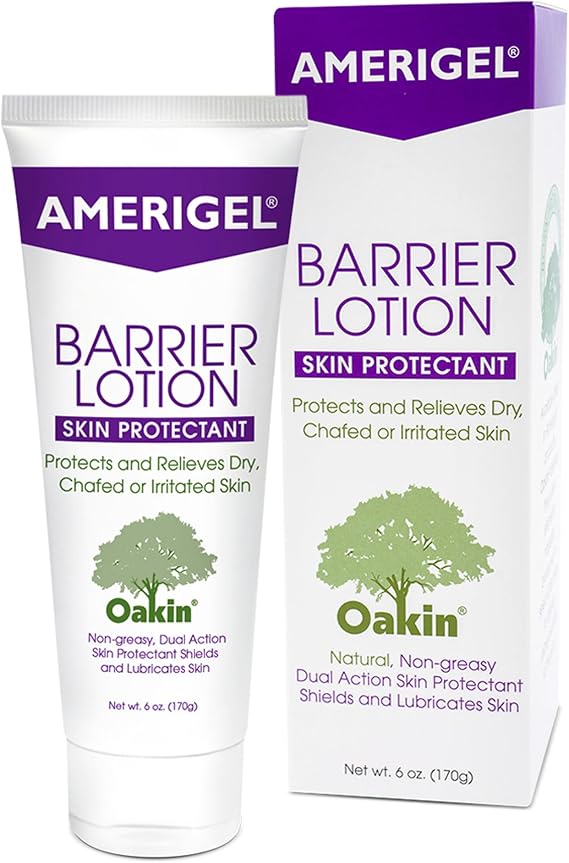 AMERIGEL Barrier Lotion (6 oz.) - Skin Protectant to Protect Chafed, Cracked, and Chapped Skin