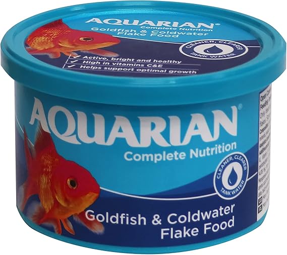 Api Aquarian Goldfish Flakes (also Suitable For Small Pond Fish), 50 G Container