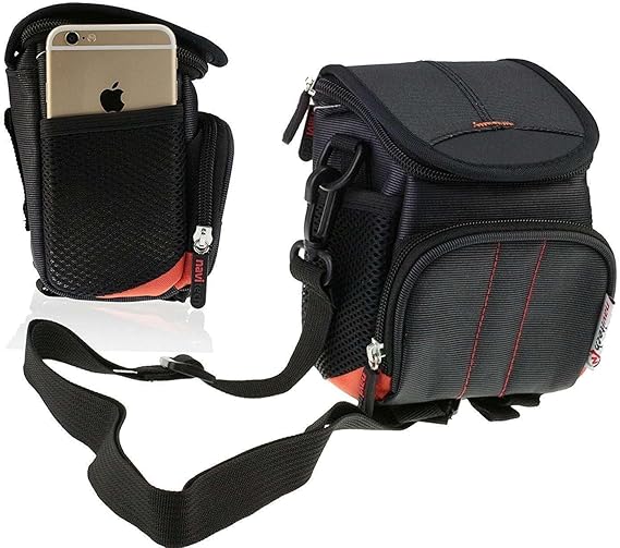 Navitech Black Camera Shoulder Bag Compatible with ZMOQNG 4K 64MP Autofocus Digital Camera