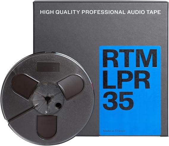 RTM Long Play Recording LPR 35 14 inch - Reel to Reel Magnetic Tape for Audio Recording - 885 ft Trident Plastic Reel - 5 inch Diameter