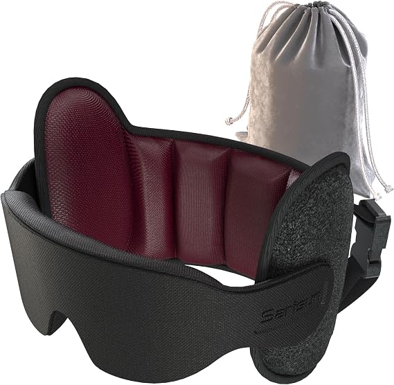 SARISUN Airplane Travel Pillow for Different Heights, Stable Head Support
