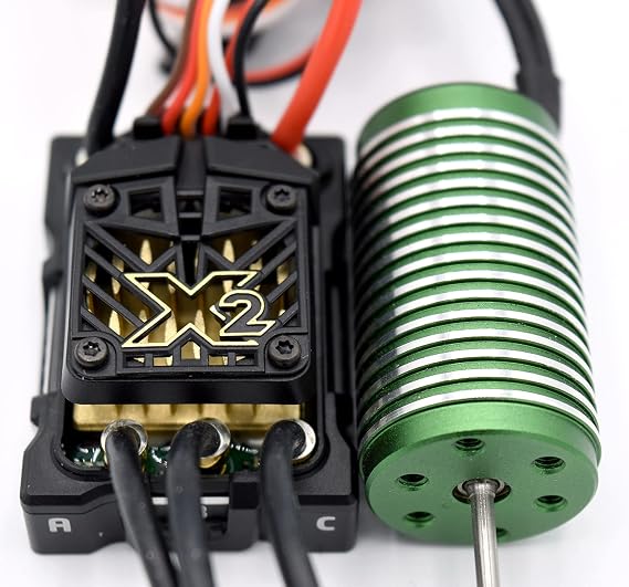 Castle Creations Mamba Micro X2 1/18 Scale ESC w/0808-8200Kv Brushless Motor, Black