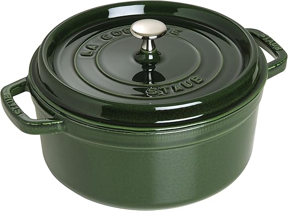 Staub Cast Iron Cocotte Made in France, 4-qt, Basil