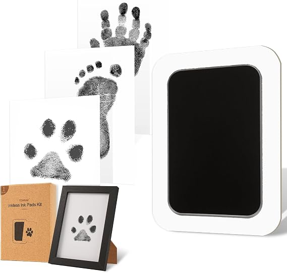 Inkless Paw Print Kit for Dogs,Cats & Babies,Clean Touch Dog Nose